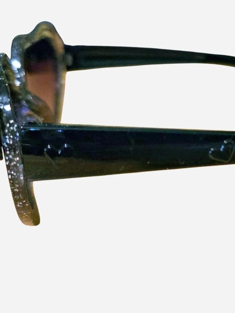 Heart-Shaped Sunglasses Duo - Red & Silver Glitter, Sunnies